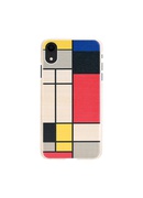  MAN&WOOD SmartPhone case iPhone XR mondrian wood white