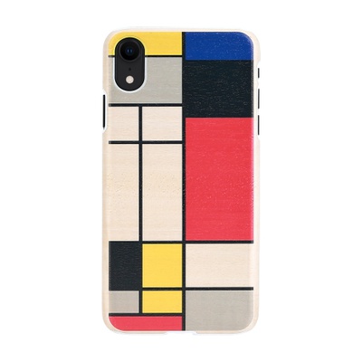  MAN&WOOD SmartPhone case iPhone XR mondrian wood white
