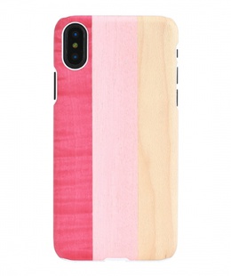  MAN&WOOD SmartPhone case iPhone X/XS pink pie white  Hover