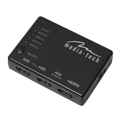  Media-Tech MT5207 5xHDMI switch 4K