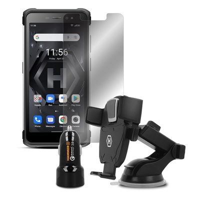 Telefons MyPhone Hammer Iron 4 Dual silver Extreme pack
