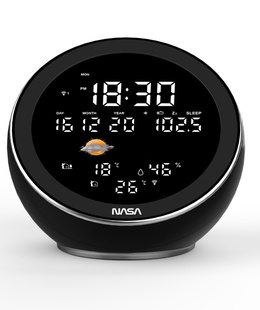  Nasa WSP1500 black Weather Station/Speaker BT Moon  Hover