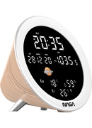  Nasa WSP1700 wood Weather Station/Speaker BT Ship