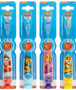 Birste Paw Patrol Flashing Toothbrush Set with Suction Cap Different Colors 4 pcs  Hover