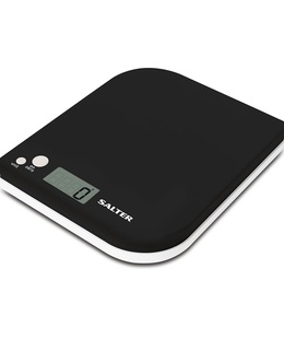 Svari Salter 1177 BKWHDR Leaf Electronic Digital Kitchen Scale - Black  Hover