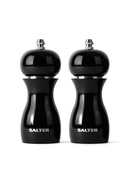  Salter 7613 BKXRA Gloss Salt and Pepper Mills Black