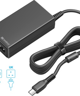  Sandberg 135-76 USB-C AC Charger PD65W EU+UK  Hover