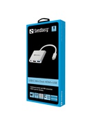  Sandberg 136-00 USB-C Mini Dock HDMI+USB Hover
