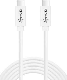  Sandberg 136-54 USB-C to USB-C USB 3.1 Gen2 PD 100W cable, 2M  Hover