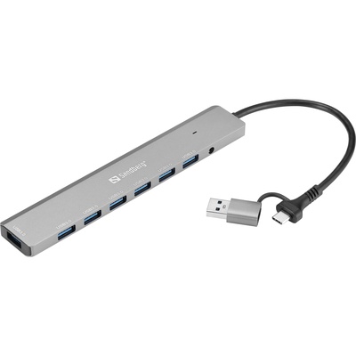  Sandberg 136-66 USB-C/A to 7 x USB 3.0 Hub