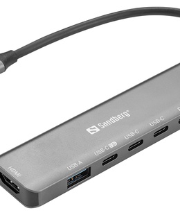  Sandberg 136-77 USB-C 6-in-1 MediaDock  Hover