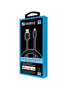  Sandberg 441-39 USB>Lightning MFI 1m Black Hover