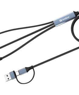  Sandberg 441-69 3in1 Travel Charge Cable 100W  Hover