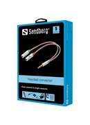  Sandberg 508-59 Headset Converter Dual->Single Hover