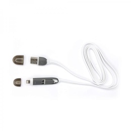  Sbox 2IN1W USB->Micro USB+IPH.5 M/M 1M white