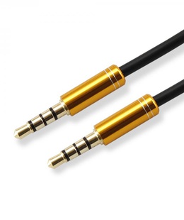  Sbox 3535-1.5G AUX Cable 3.5mm To 3.5mm Golden Kiwi Gold  Hover