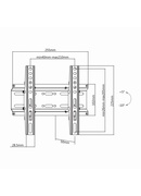  Sbox PLB-2522T Tilting Flat Screen LED TV Mount 23"-43" 35kg Hover