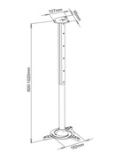  Sbox Projector Ceiling Mount max336mm 15kg PM-102XL Hover