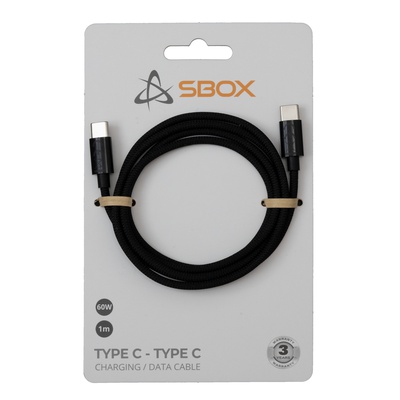  Sbox Type C - Type C M/M 1m black TYPEC-1-B