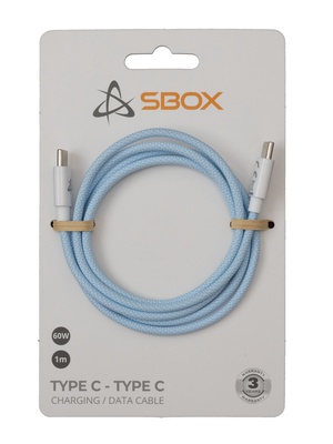  Sbox Type C - Type C M/M 1m blue TYPEC-1-BL  Hover