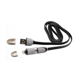  Sbox USB->Micro USB+IPH.5 M/M 1M black 2IN1B
