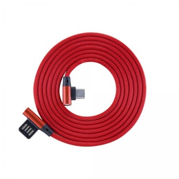  Sbox USB->Type-C 90 m/m 1.5m Type-C-90R Strawberry Red