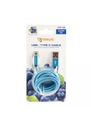  Sbox USB->Type C M/M 1.5m CTYPE-1.5BL Blue Hover