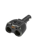  Tellur 2 Sockets cigarette lighter splitter, 2xUSB, Type-C