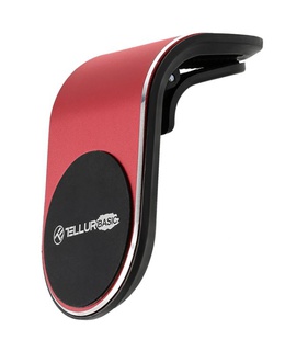  Tellur Basic Car Phone Holder Magnetic MCM7, Air Vent Mount Red  Hover