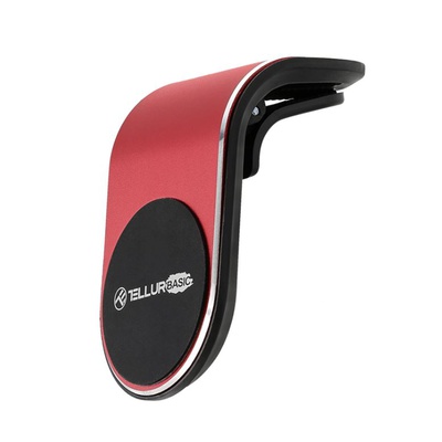  Tellur Basic Car Phone Holder Magnetic MCM7, Air Vent Mount Red
