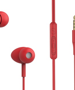 Austiņas Tellur Basic Gamma Wired In-Ear Headphones Red  Hover