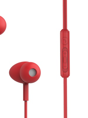 Austiņas Tellur Basic Gamma Wired In-Ear Headphones Red  Hover