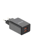  Tellur Basic Wall charger HC204 2xUSB, 2.4A, black Hover