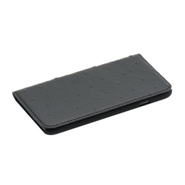  Tellur Book case Ostrich Genuine Leather for iPhone 7 black