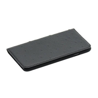  Tellur Book case Ostrich Genuine Leather for iPhone 7 black