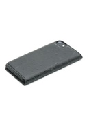  Tellur Book case Ostrich Genuine Leather for iPhone 7 black Hover