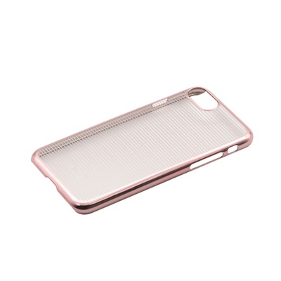  Tellur Cover Hard Case for iPhone 7 Horizontal Stripes rose