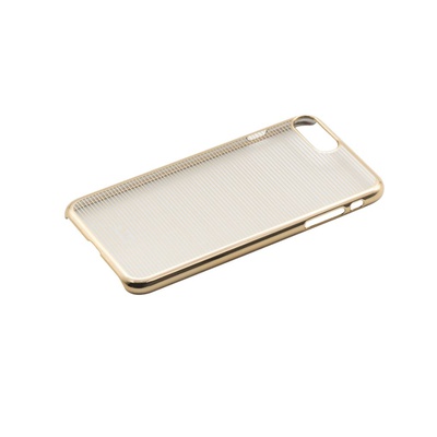  Tellur Cover Hard Case for iPhone 7 Plus Horizontal Stripes gold