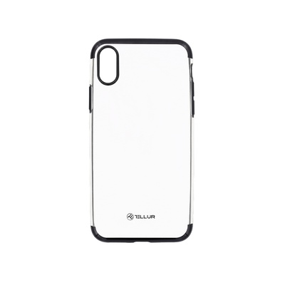  Tellur Cover Silicone Electroplated for iPhone X/XS black