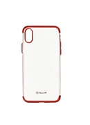  Tellur Cover Silicone Electroplated for iPhone X/XS red
