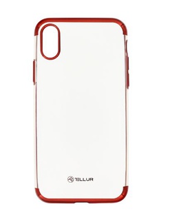  Tellur Cover Silicone Electroplated for iPhone X/XS red  Hover