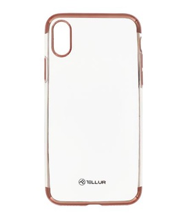  Tellur Cover Silicone Electroplated for iPhone X/XS rose gold  Hover