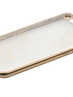  Tellur Cover Silicone for iPhone 7 Butterfly gold  Hover