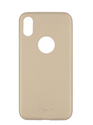  Tellur Cover Slim Synthetic Leather for iPhone X/XS gold  Hover
