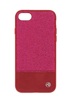  Tellur Cover Synthetic Leather Glitter II for iPhone 8 pink  Hover