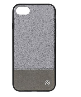  Tellur Cover Synthetic Leather Glitter II for iPhone 8 silver  Hover