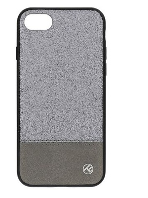  Tellur Cover Synthetic Leather Glitter II for iPhone 8 silver  Hover