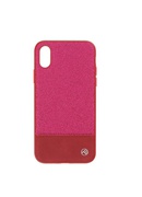  Tellur Cover Synthetic Leather Glitter II for iPhone X/XS pink