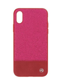  Tellur Cover Synthetic Leather Glitter II for iPhone X/XS pink  Hover
