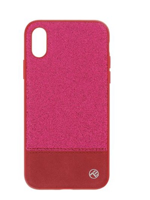  Tellur Cover Synthetic Leather Glitter II for iPhone X/XS pink  Hover